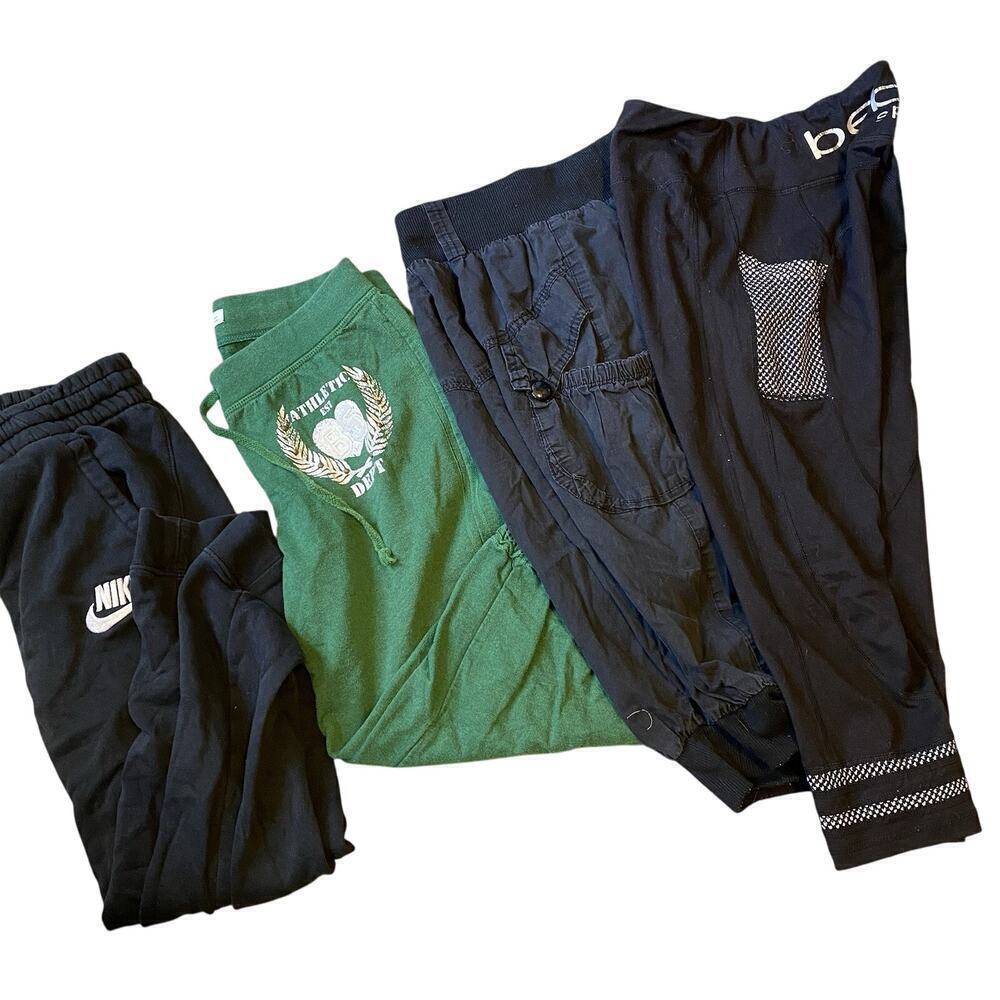 Teen Girls Carpi Pants XS/S/M LotOf4 Nike Bebe NOBO Black Green Active Outdoor